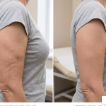 arm skin tightening treatment on upper arms