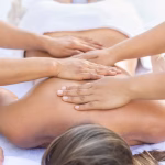 Luxury body contour massage treatment room